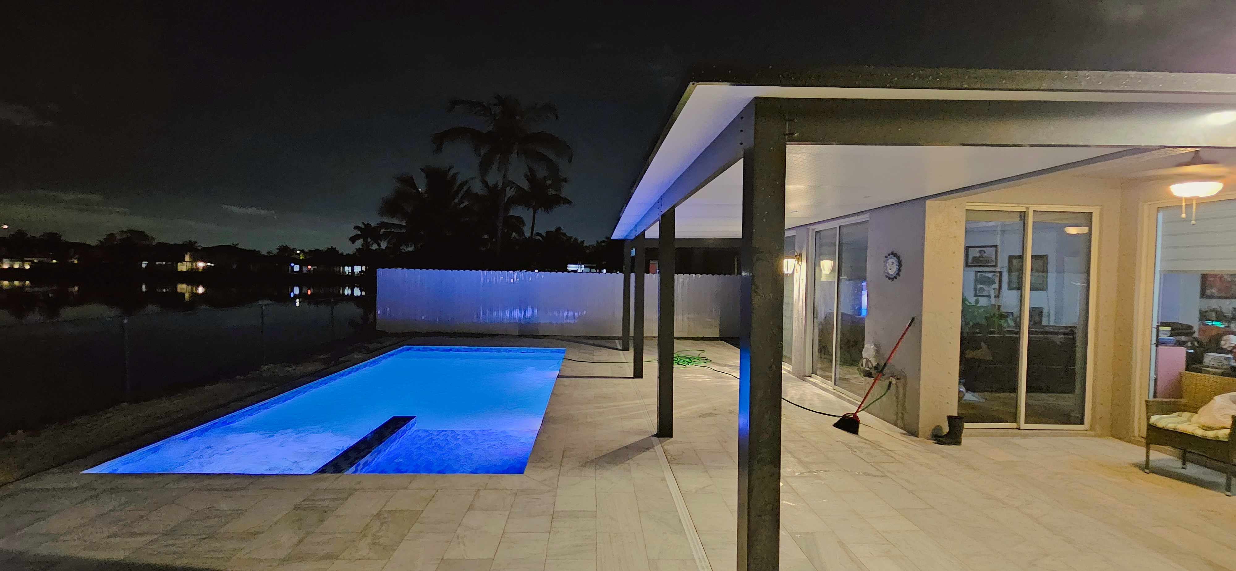 Nighttime Pool